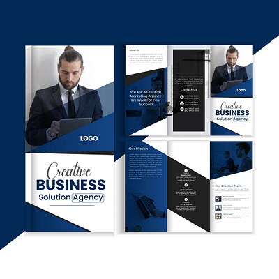 Business Tri-fold Brochure Design branding brochure business corporate design graphic design illustration logo tri fold trifold design