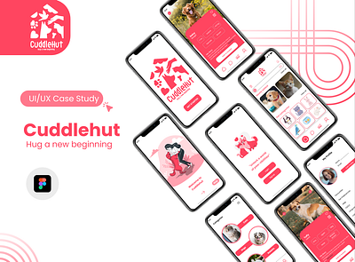 Cuddle Hut (UI / UX Case Study) graphic design typography ui