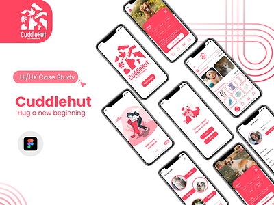 Cuddle Hut (UI / UX Case Study) graphic design typography ui