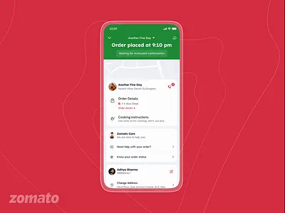 Order modification in case of Item Out of stock animation app edge case food interaction out of stock ui ux design