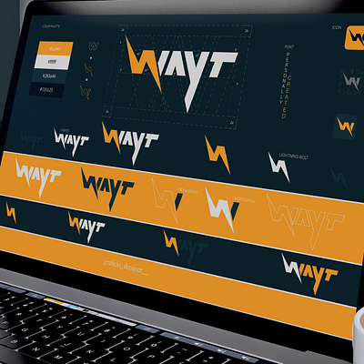 Combination and Creation of the Logo for the WAYT Company 3d animation branding drawing graphic graphic design jop logo motion graphics name ui