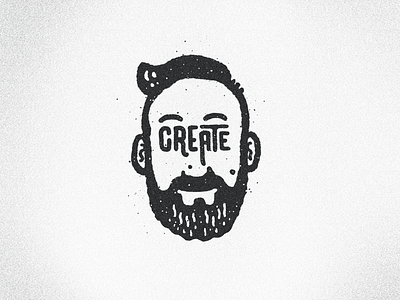 Create beard beards create creative creativity face illustration profile type