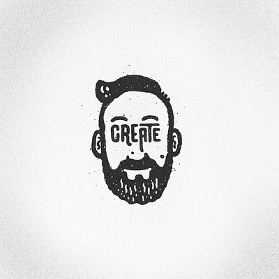 Create beard beards create creative creativity face illustration profile type