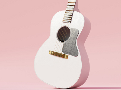 Guitar 3D model 3d guitar 3d model acustic guitar assets blender model elegant design gibson gibson guitar gibson l00 guitar model model product model
