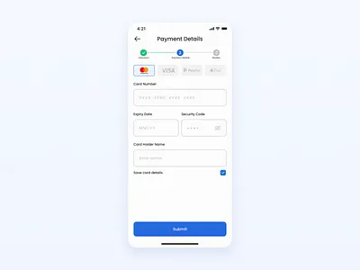 Payment Screen UI app application application ui branding card checkoutui design dribbble graphic design mobile app mobile ui mobileappdesign paymentflow ui ui design uidesign ux vector