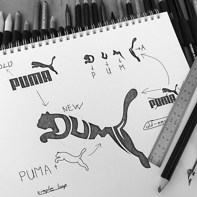 Logo design for the New PUMA Collection 3d animation branding design drawing graphic graphic design illustration jop