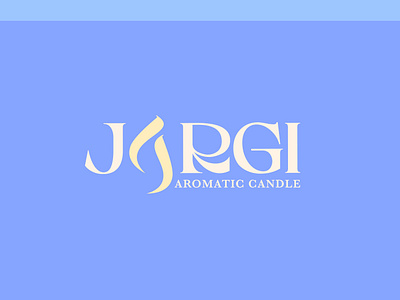 Candle logo design adobe illustrator aromatic blue branding candle design fire graphic design identity design light logo logodesign marketing pastel typography vector vectorart