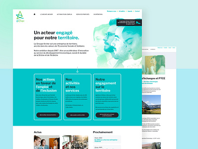 Groupe Archer - Website / UI UX Design design graphic design ui ux