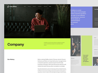 Company & Contact Page — Web Design about us page bold design branding company page contact form custom design homepage product desing resources saas product team home page team photoshoot typography ui design uxui visual design web design webdesign webflow wordpress