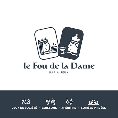 Le Fou de la Dame - Logo branding design graphic design logo