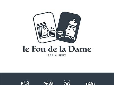 Le Fou de la Dame - Logo branding design graphic design logo