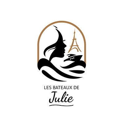 Les Bateaux de Julie - Logo design graphic design illustration logo vector