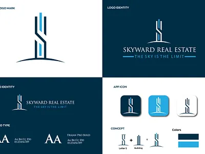Real estate company business logo branding business logo company logo design developer graphic design logo real estate vector