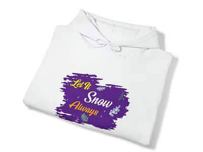 Let Snow Always Hoodie Design branding graphic design logo