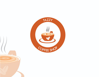 TAZZY COFFEE SHOP 3d branding graphic design logo