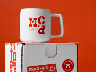 Mug + Custom Packing branding corporate custom graphic design mug packaging packing tape