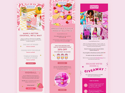 🩷 Swoon Lemonade – Pink 🩷 email email campaign email design email designs email marketing email newsletter email template emails food email klaviyo klaviyo template mailchimp newslette design newsletter pink
