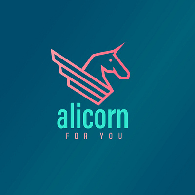 Alicorn branding design graphic design icon illustration logo logo design online ui vector