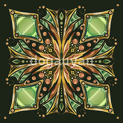 Gem design findyourthing gift illustration mandala pattern print product