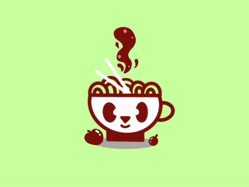 Soup panda animation cartoon character chicago colors creative design dribbbleinspiration food graphic design illustration illustrator japan mascot panda procreate soup stickers usa vector