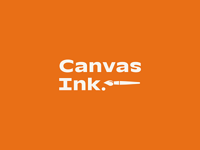 Canvas Ink. — Art space logo branding design graphic design logo logo design