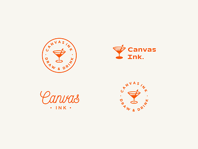 Canvas Ink. — Art space logo branding design graphic design logo logo design