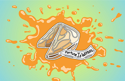 Fortune Cookie branding design graphic design illustration logo vector