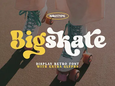 Bigskate - Vintage Retro Font alternate font boho font bold font design font fonts groovy font hippie font lettering ligature old font retro retro font serif serif font typeface typography vintage font