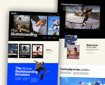 SkaterXL Website Design agency figma layout web design webflow