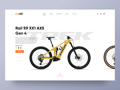 Bike e-Commercce argon bike bmc e commerce orange product design shop shopify trek ui design uiux ux design website