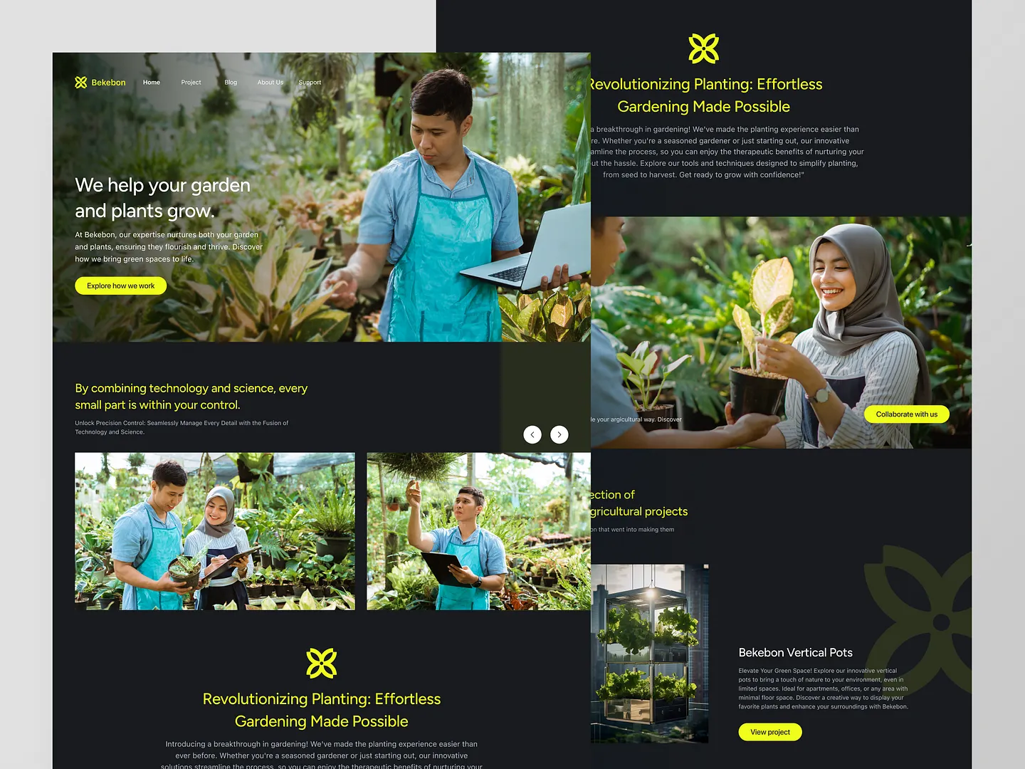 Innovative Garden Center Website Design: Bekebon