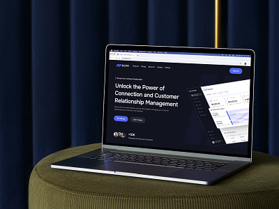 BLOKS - CRM Landing Page conversion crm customer customer relationship design landing page management marketing relationship relationship management saas saas landing sales sales landing ui uiux web design