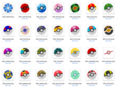 2D Poké Balls 2d graphic design minimalist photoshop poke balls pokemon