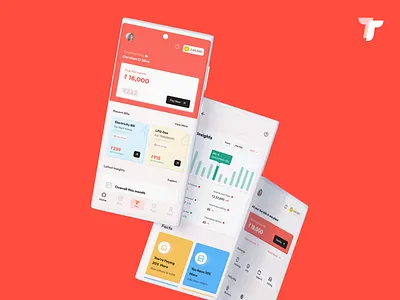 Tappe - Bill Payment App UI/UX app ui bill minimal payment ui ui design uiux