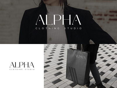 Fashion Logo, Alpha Studio Brand best bestbrandingdesigns bestlogo branding clothing design fashion graphic design logo