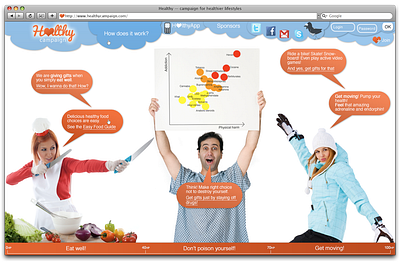 H❤LTHY CAMPAIGN 2010s concept health oldschool ui web