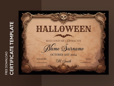 Halloween Certificate Free Google Docs Template certificate certificate halloween certificates diploma doc docs document free google docs templates free template free template google docs google google docs halloween halloween certificate print printing pumpkin template templates word