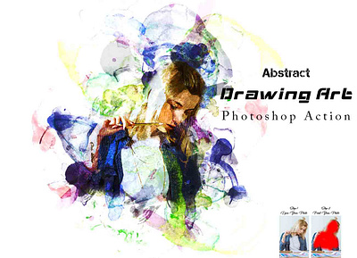 Abstract Drawing Art Photoshop Action manipulation