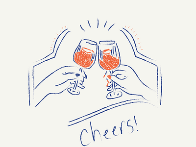 Cheers Illustration digital design graphic design illustration
