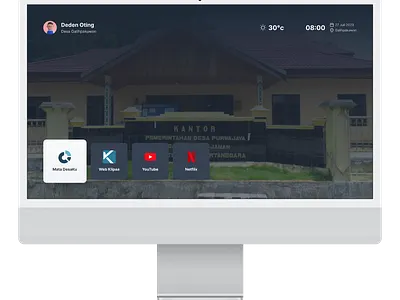Dashboard UI for TV App dashboard tv ui