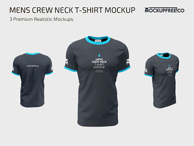 Collar T-Shirt Mockup Collection [3 Psd Mockups] - Mockup Hunt