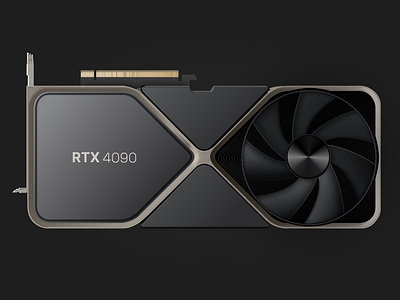 Nvidia RTX 4090 full vector. Created on Figma 4090 black card computer design device drawing figma graphic graphic design illustration rtx skeuomorphism ui vector