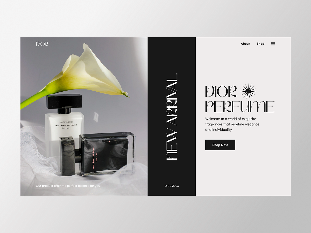 Perfume Landing Page designs, themes, templates and downloadable ...