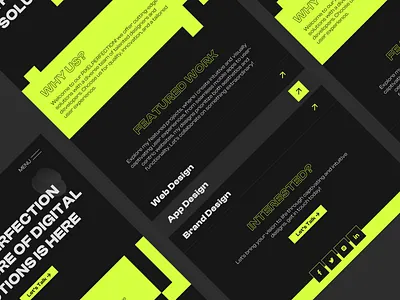 Portfolio Website Design | Home Page adobexd appdesign branding bright colors dark theme design designsense graphic design home page illustration landing page motion graphics portfolio website tutorial ui uiux ux youtube
