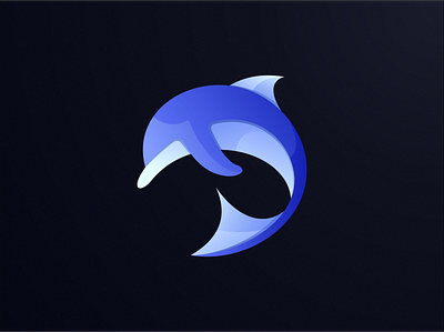 Dolphin branding dolphin logo fish icon logo