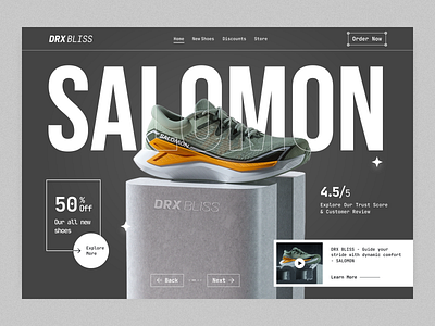 Shoes Landing Page - Ecommerce design ecommerce ecommerce landing page header online store shoe landing page shoe shopify store shoes landing page shoes landing page ecommerce shoes store shoes store landing page shoes web design web design web header website design wily