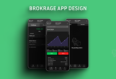 Brokerage app/ UI design app design ui