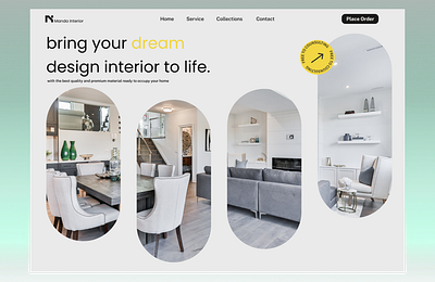 Manda Interior branding design ui ux web web design