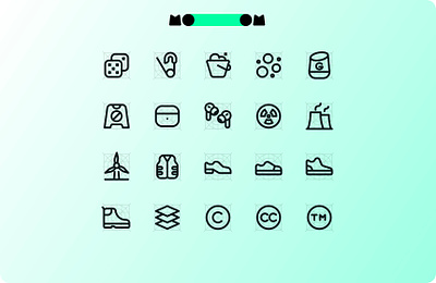 MoooM Day 64 design dices figma google home icons layers mooom nuclear pin shoes ui