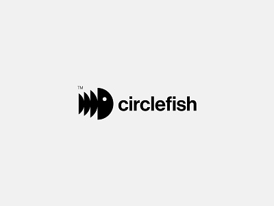 Circle Fish brand branding design fish geometric geometry graphic design logo logodesign logomark logos minimalist music logo music production